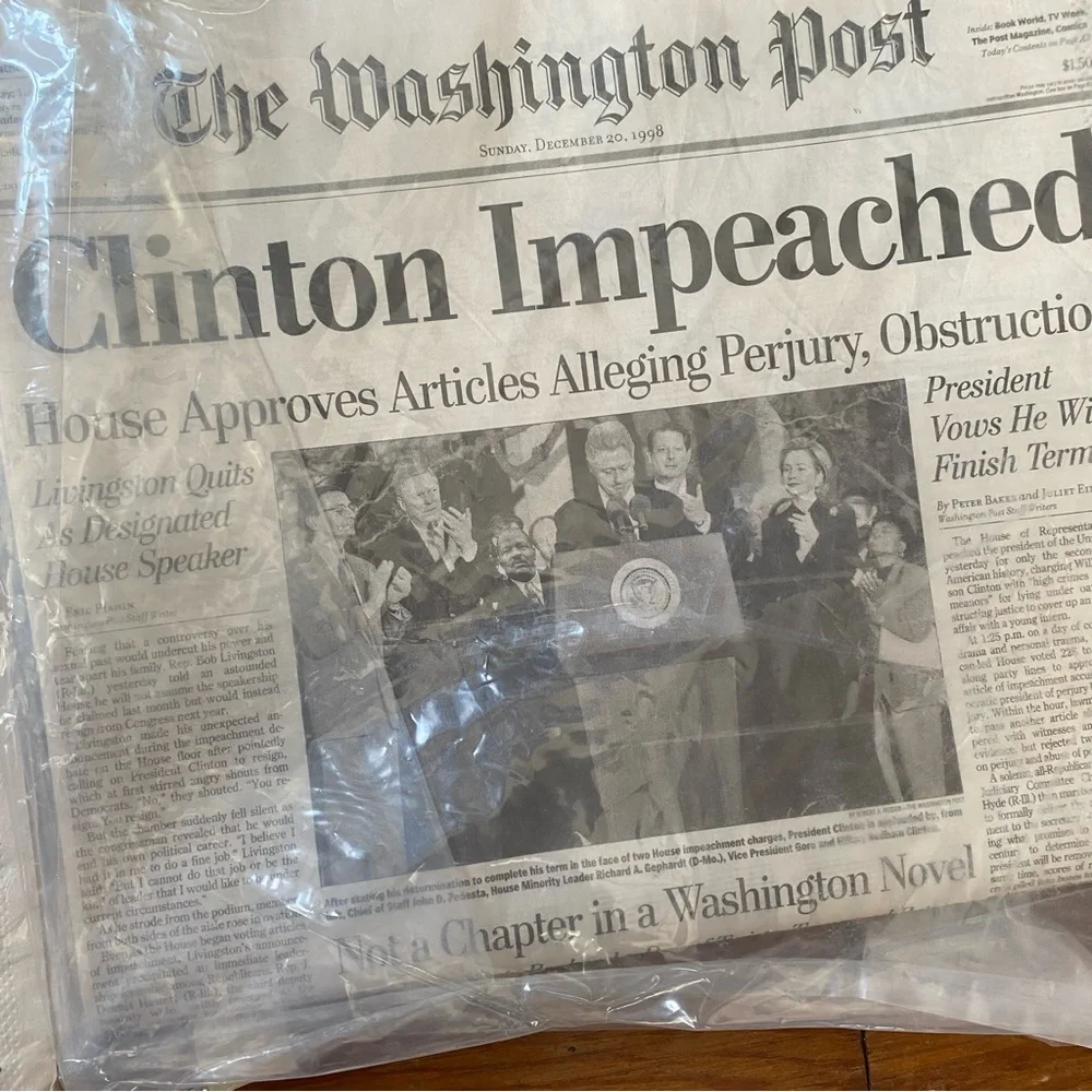Original The Washington Post Newspapers Historic Moments In America Set of 4 - Picture 2 of 9